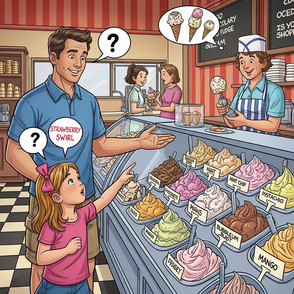 Welches Eis bestelle ich jetzt?